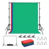 Background support kit Puluz PKT5204 2×2 m with 3 backdrops – studio backdrop stand set
