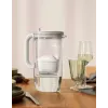 Water filter jug BRITA Glass+1 Maxtra Pro grey, 2.4 L total / 1.5 L filtered, Maxtra Pro PP filter