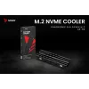 Air cooler SAVIO M.2 NVMe 2280 AK-60 Black heatsink for 22x80 mm SSD