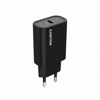 Wall charger CANYON OnCharge 30CL 30W PD 1-port EU plug Black