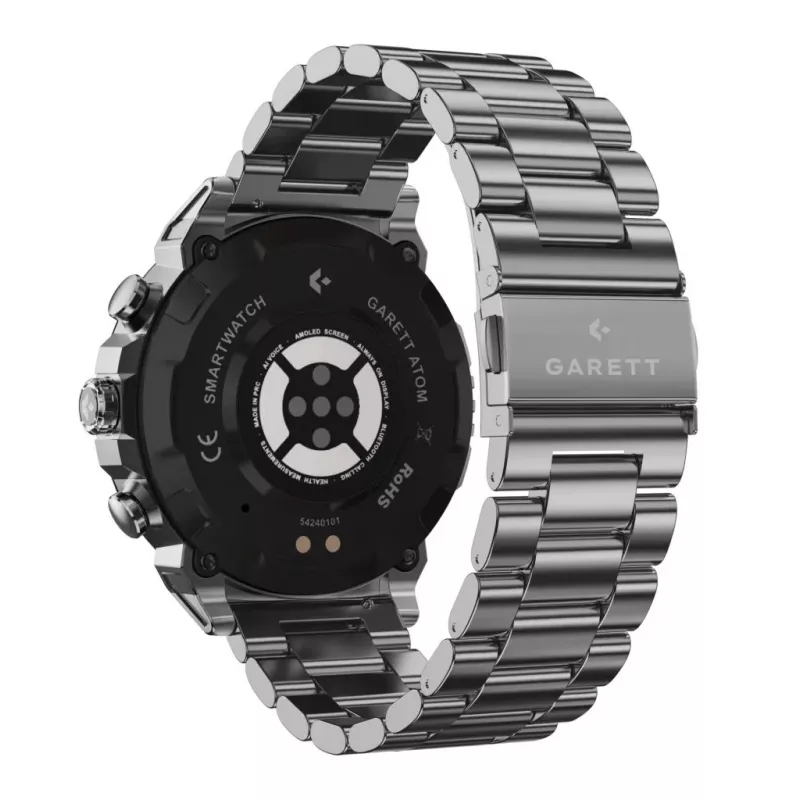Smartwatch Garett Atom Silver Steel