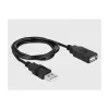 Serial Cable DeLOCK 66280 USB Type-A DB-9 0.8 m Black