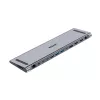 KVM switch Unitek D1106AGY01 USB-C Triple 4K docking station with KVM, 3x USB-A, 5x USB-C, HDMI×2, DP×1, RJ-45, SD reader, 3840×2160@60Hz, aluminium