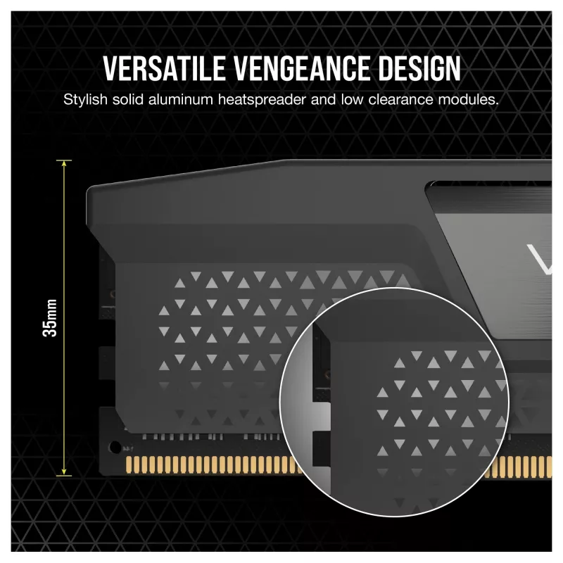 VENGEANCE DDR5 6000MT/s 16GB - Grey DIMM / 1x16GB / DDR5 / 1.35V / Intel XMP and AMD EXPO