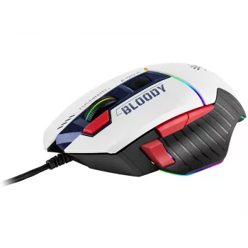 Gaming mouse A4Tech Bloody W95Max USB — right-hand, white, 12000 DPI, 1 ms, 250 ips, 125/2000 Hz