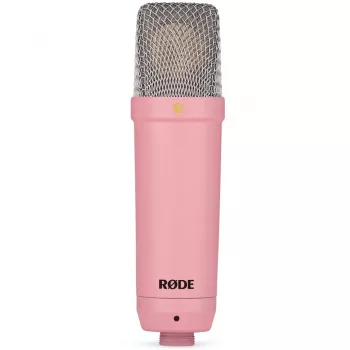 Studio condenser microphone RØDE NT1 Signature Pink — cardioid, 20–20000 Hz, -32 dB sensitivity, XLR