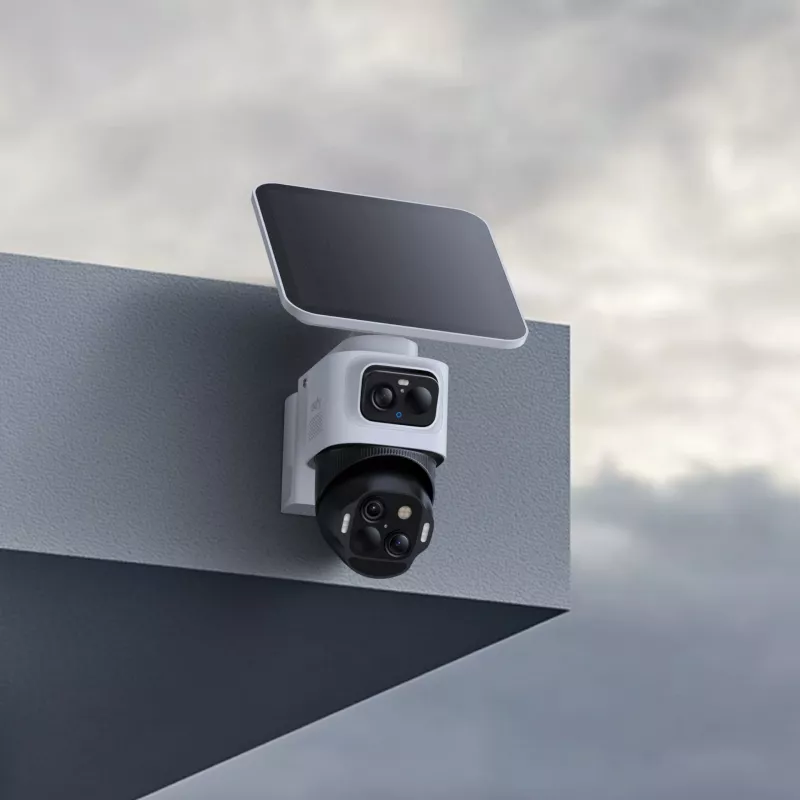 Anker Innovations Eufy SoloCam S4, IP-Sicherheitskamera, Innen & Außen, Kabellos, Decke/Wand, Schwarz, Weiß, Patrone (Form)