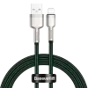 USB-A to Lightning cable Baseus 1 m, green