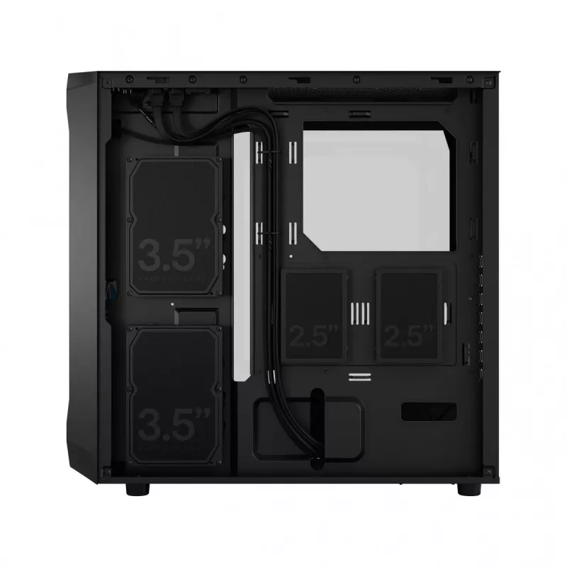 Fractal Design Focus 2 RGB Tempered Glass Mid Tower ATX PC Case - Black