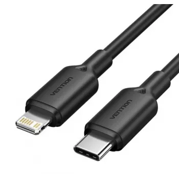 Cable USB-C to LIGHTNING/2M Black Lakbh Vention