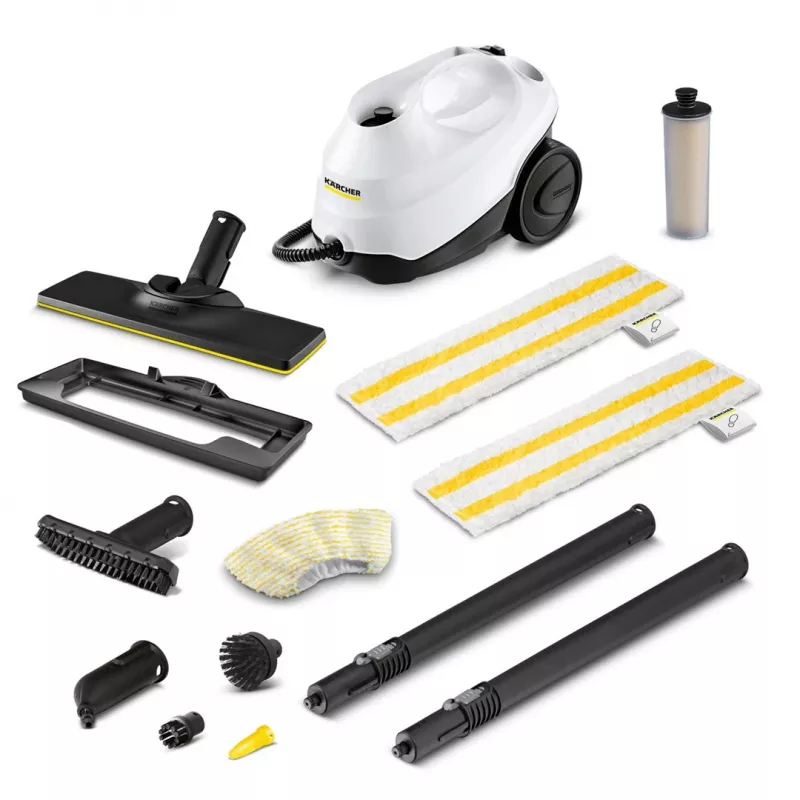 Steam mop Kärcher SC 3 EasyFix Plus — 1 L water tank, 1900 W, 3.5 bar steam pressure, white