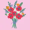 Painting kit Ravensburger CreArt — Poppy bouquet (creative set, model 25519)