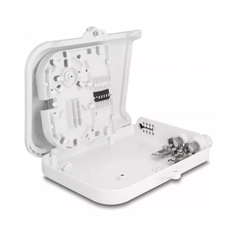 DeLOCK Fiber Optic Distribution Box 8 Port Waterproof White