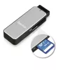 Hama 123900 card reader USB 3.2 Gen 1 (3.1 Gen 1) Black, Silver