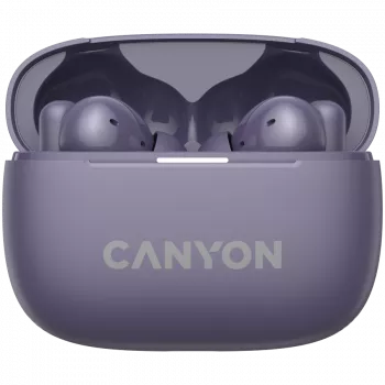 Canyon CNS-TWS10PL Headphones and Headset True Wireless Stereo (TWS) In-Ear calls/music/Sport/everyday use USB Type-C Bluetooth Violet (CNS-TWS10PL)