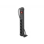 Power extension Lanberg SP1-05F-0150-BK 1.5m 5 AC outlets Indoor Black