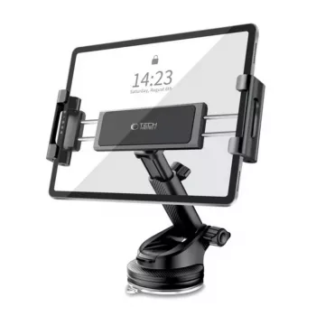 Car mount Tech-Protect V4 universal windshield and dashboard tablet holder, black