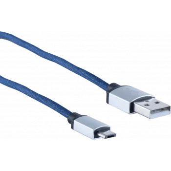 USB Cable ShiverPeaks BS14-50029 2m USB A Micro-USB B Blue