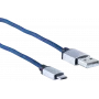 USB Cable ShiverPeaks BS14-50029 2m USB A Micro-USB B Blue