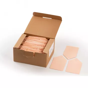 Shipping tags HERMA 6070 80x150 mm with plastic eyelet folded corner