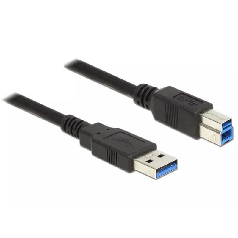 USB Cable DeLOCK 85068 USB 3.2 Gen 1 2m USB A USB B Black