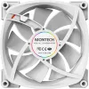Montech AX120 120mm PWM ARGB Case Fans, 3 Pack, White