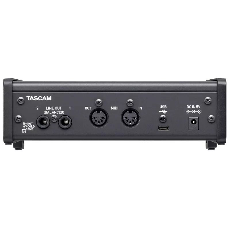 Audio interface Tascam US-2X2HR, 2 x XLR/combo inputs, 192 kHz, USB 2.0, MIDI In/Out, desktop, black