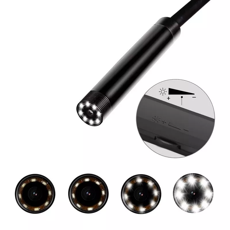 WiFi endoscope MEDIA-TECH MT4099, 8 mm probe, 5 m cable, IP67, 1280×720@30fps, 70° viewing angle, 800 mAh battery