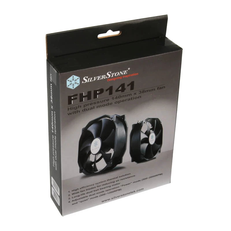 SILVERSTONE 140mm Cooling Fan SST-FHP141 v2.0 — 140 mm PWM case/cooler fan, black