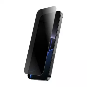 Tempered privacy glass Crong for iPhone 16 Pro — anti-glare, scratch-resistant