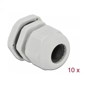 Cable Gland DeLOCK 60219 Grey Plastic 10 pcs