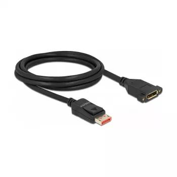 DisplayPort extension cable panel-mount DeLOCK 8K 60 Hz 2 m