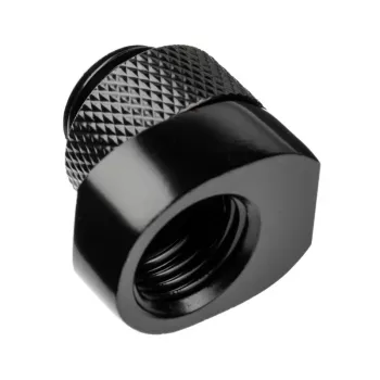 Hose connector Alphacool 17604 Black 1/4 inch Thread