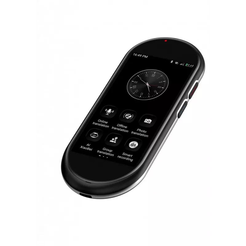 Portable voice translator MAXCOM MT100 4G, multilingual speech translation, compact handheld device