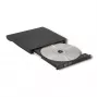 External DVD‑RW drive QOLTEC 51857 — USB 3.0, SATA interface, DVD±R 8x, DVD±RW 4x, DVD‑RAM 5x, CD 24x, black