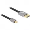 Delock - DisplayPort-Cable - Mini DisplayPort (M) to DisplayPort (M) - DisplayPort 1,4 - 3,0m - Support of 8K 60 Hz - Black, Grey (81093)