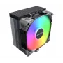 Air cooler Montech NX400 ARGB, 120 mm fan, FDB, 800–1950 RPM, TDP 270 W, Black
