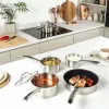 Cookware set Salter BW06746EU7 — Stainless steel 5-piece set with lids