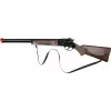Toy metal shotgun Pulio 15597/6, 12-round, spring-powered dart launcher