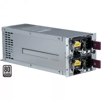 Power supply unit INTER-TECH R2A-DV1200-N 1200 W 2U, 80 PLUS Platinum, 100–240 V, 50–60 Hz, Grey