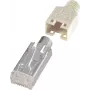renkforce RJ45-Connector, Shielded CAT5e Plug, straight Pole: 8P8C H9540.1-10 Beige H9540.1-10 10 pc(s) (H9540.1-10)