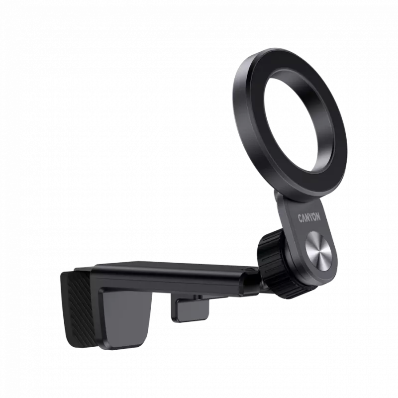 CANYON Magnetic travel holder OnGrip 11 — magnetic clip mount, Black, compact travel phone mount