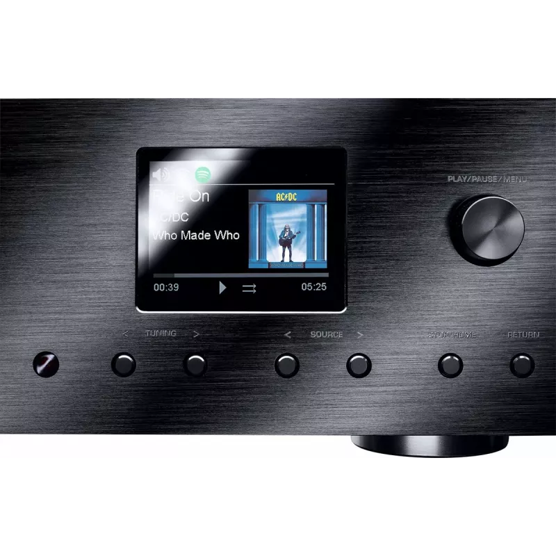 Stereo receiver Magnat MC 400 — 2.0 channels, 40 W per channel, CD player, Wi‑Fi, Bluetooth, DAB/FM, Ethernet (black)
