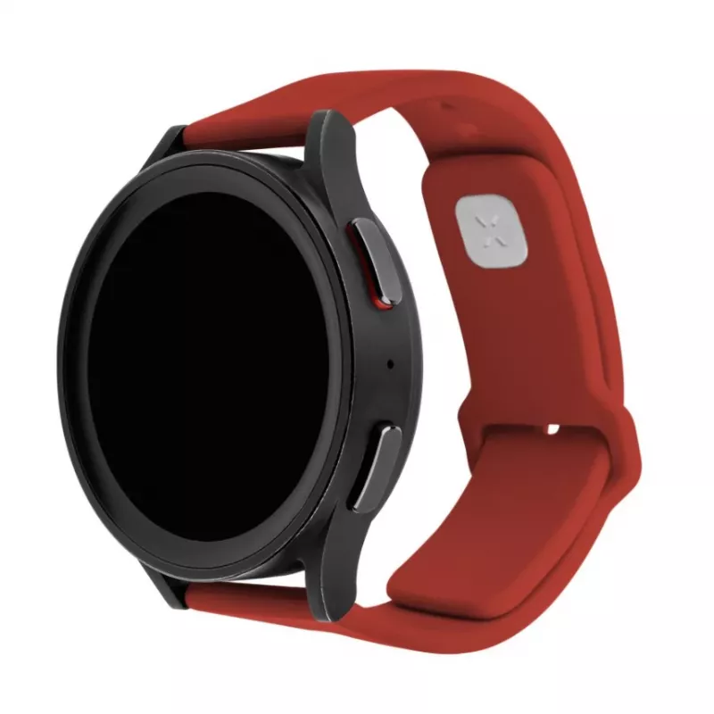 22mm silicone watch strap FIXED FIXSST2-22MM-RD with quick-release pins, red