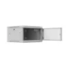 Lanberg WF01-6606-23S Wall-Mount Rack Cabinet 19 inch 6U 600x600 mm Grey Perforated Door (Flat Pack)