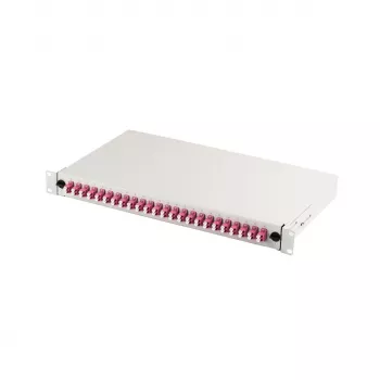 Patch panel DIGITUS DN-96432-4 19 inch 1U 24× LC duplex OM4 grey