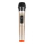 PU628J UHF Wireless Dynamic Microphone with LED Display(Gold)