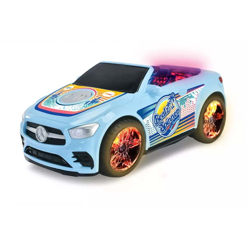 Car Dickie Toys Mercedes-Benz E-Class Beat Spinner Blue 3 AA Batteries
