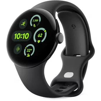 Google - Watch Strap for Smartwatch - Size L - Obsidian - for Pixel Watch 3 (GA06118-WW)