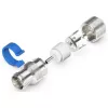 Easy-Installation IEC/Koax-Socket (Silver/Blue, 6,5 - 8,0 mm)